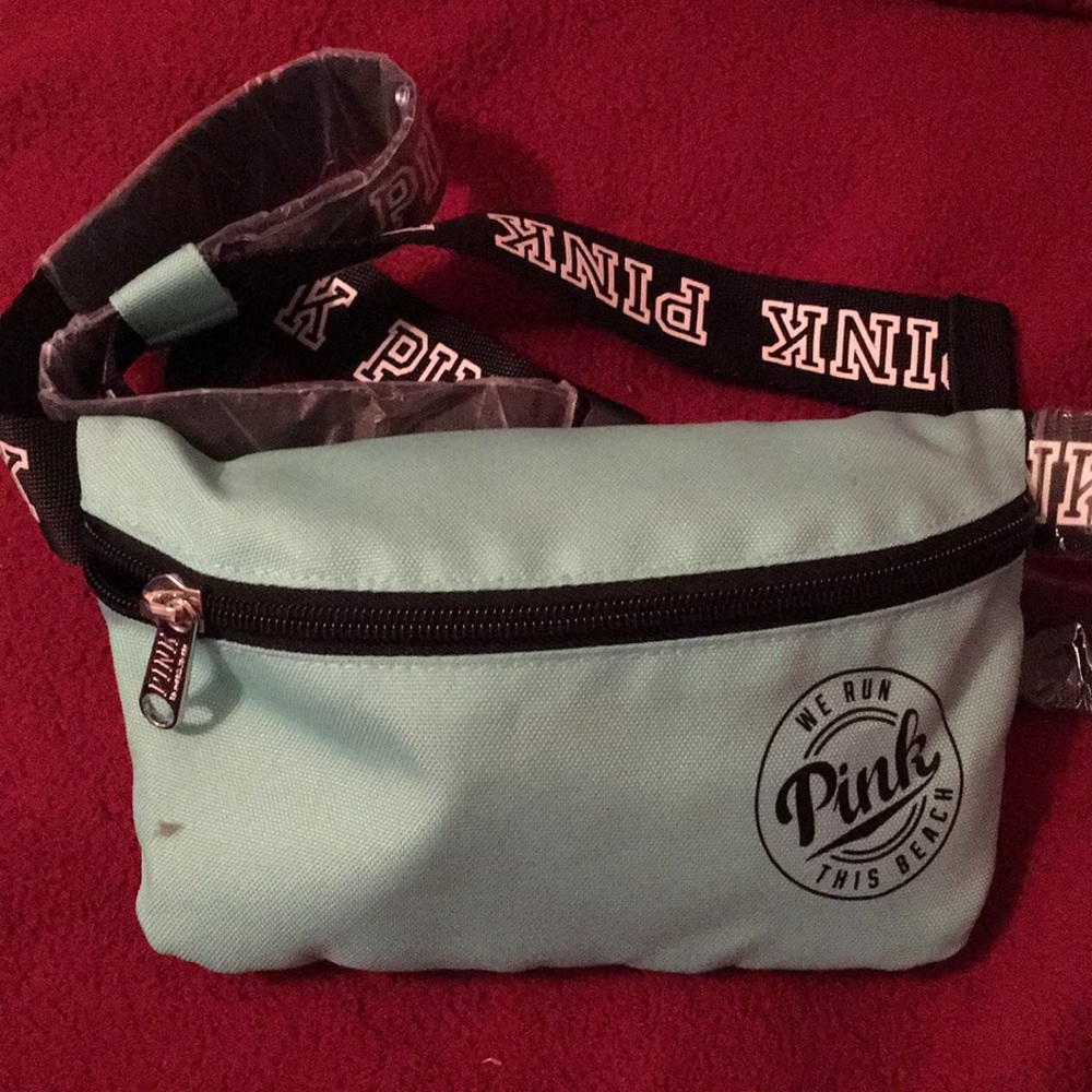 PINK fanny pack with drink holder included